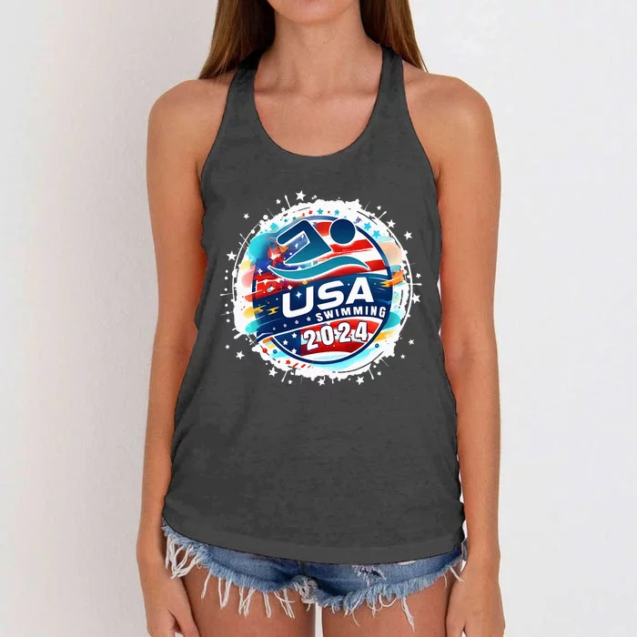 Usa 2024 United States American Sport 2024 Women's Knotted Racerback Tank