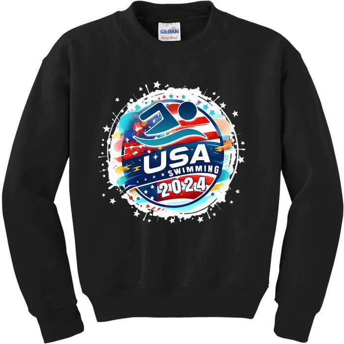 Usa 2024 United States American Sport 2024 Kids Sweatshirt