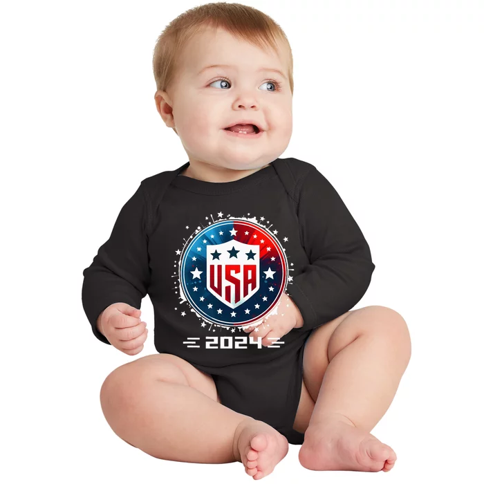 Usa 2024 United States Summer Sport Usa Team 2024 Us Baby Long Sleeve Bodysuit