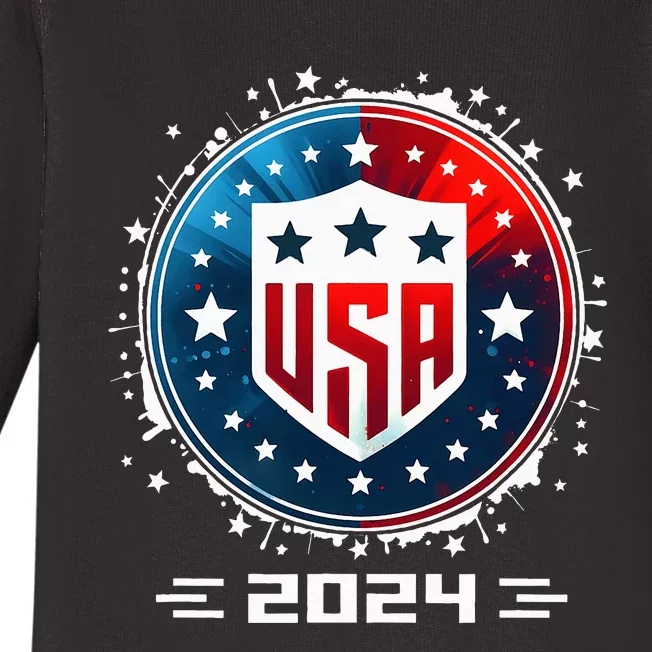 Usa 2024 United States Summer Sport Usa Team 2024 Us Baby Long Sleeve Bodysuit