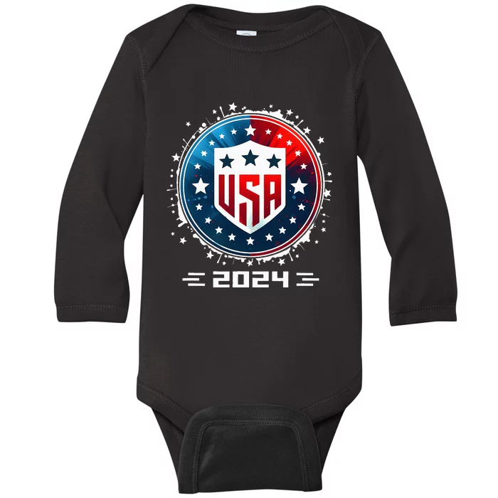 Usa 2024 United States Summer Sport Usa Team 2024 Us Baby Long Sleeve Bodysuit