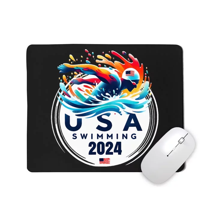 Usa 2024 United States American Sport 2024 Swimming Mousepad