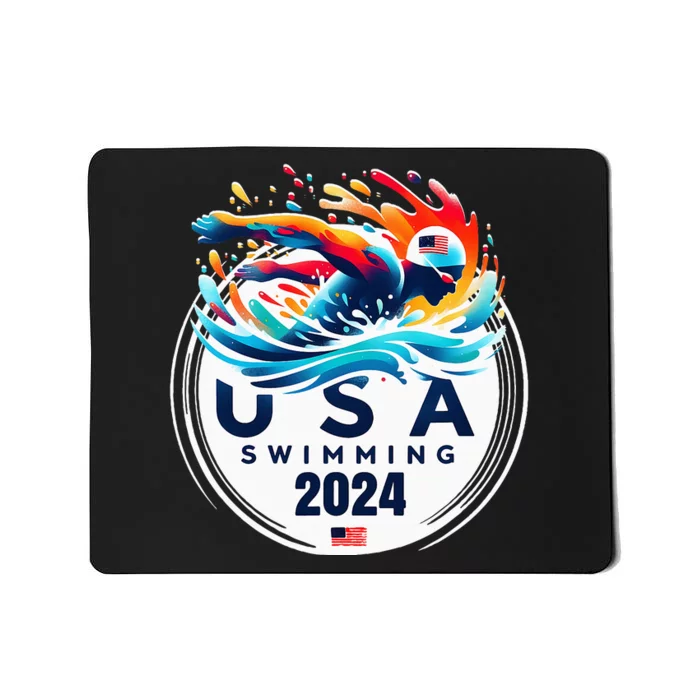 Usa 2024 United States American Sport 2024 Swimming Mousepad