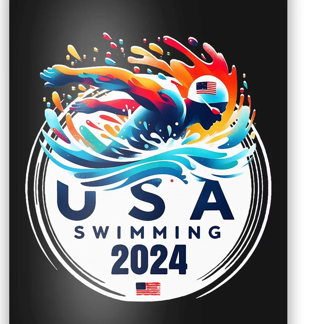 Usa 2024 United States American Sport 2024 Swimming Poster