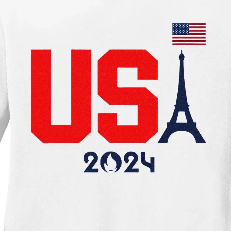 Usa 2024 United States Summer Sport Usa Team 2024 Us Ladies Long Sleeve Shirt