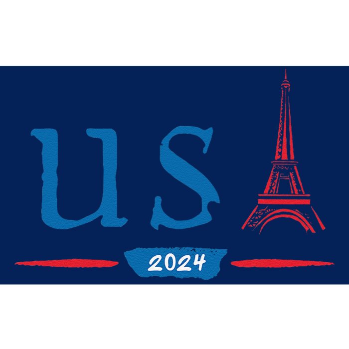 Usa 2024 United States Usa Paris Souvenir Holiday 2024 Bumper Sticker