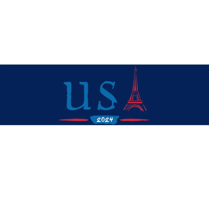 Usa 2024 United States Usa Paris Souvenir Holiday 2024 Bumper Sticker