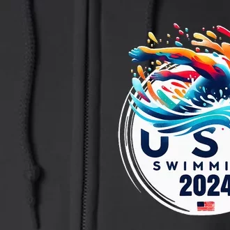 Usa 2024 United States American Sport 2024 Full Zip Hoodie