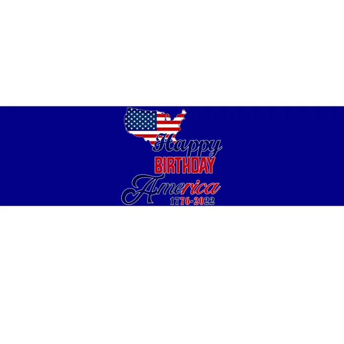 Usa 4th July Gift Happy Birthday America Gift Commemorative Cute Gift Bumper Sticker