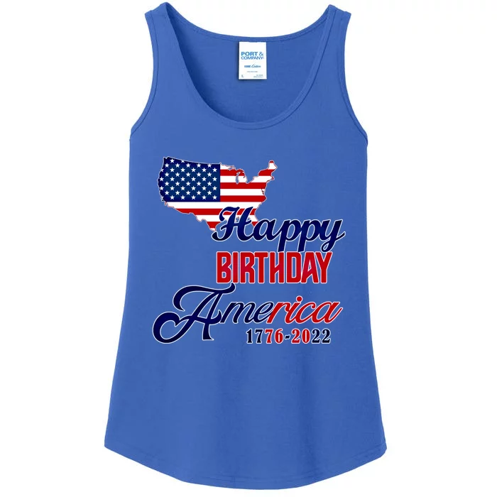 Usa 4th July Gift Happy Birthday America Gift Commemorative Cute Gift Ladies Essential Tank