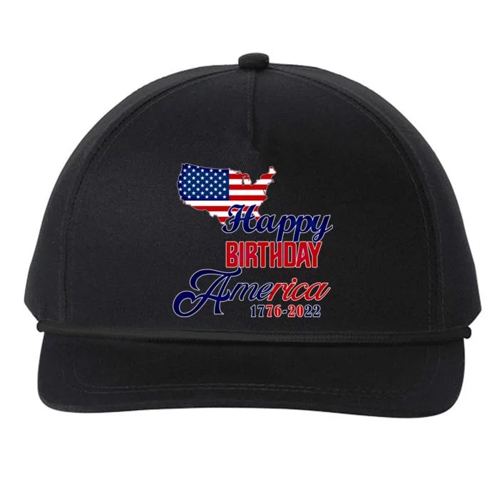 Usa 4th July Gift Happy Birthday America Gift Commemorative Gift Snapback Five-Panel Rope Hat