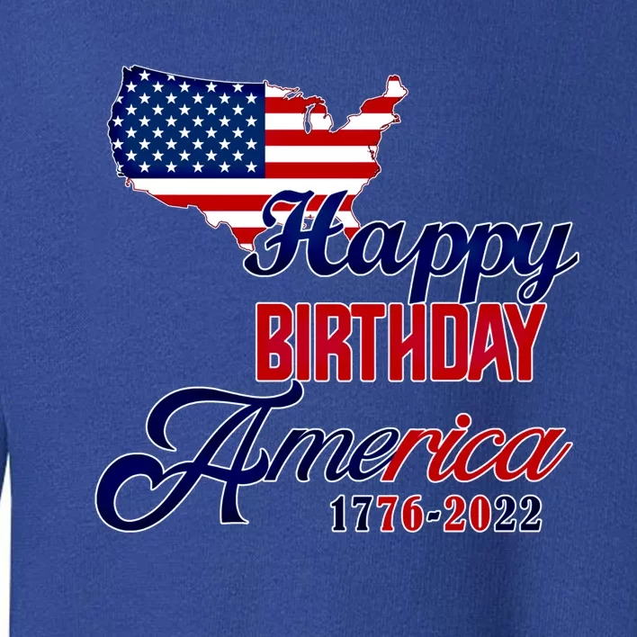 Usa 4th July Gift Happy Birthday America Gift Commemorative Gift Toddler Sweatshirt