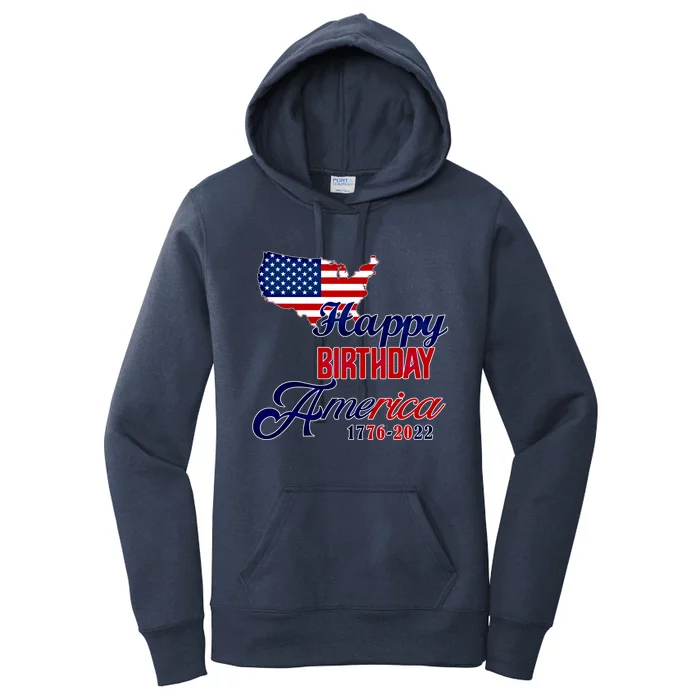 Usa 4th July Gift Happy Birthday America Gift Commemorative Gift Women's Pullover Hoodie