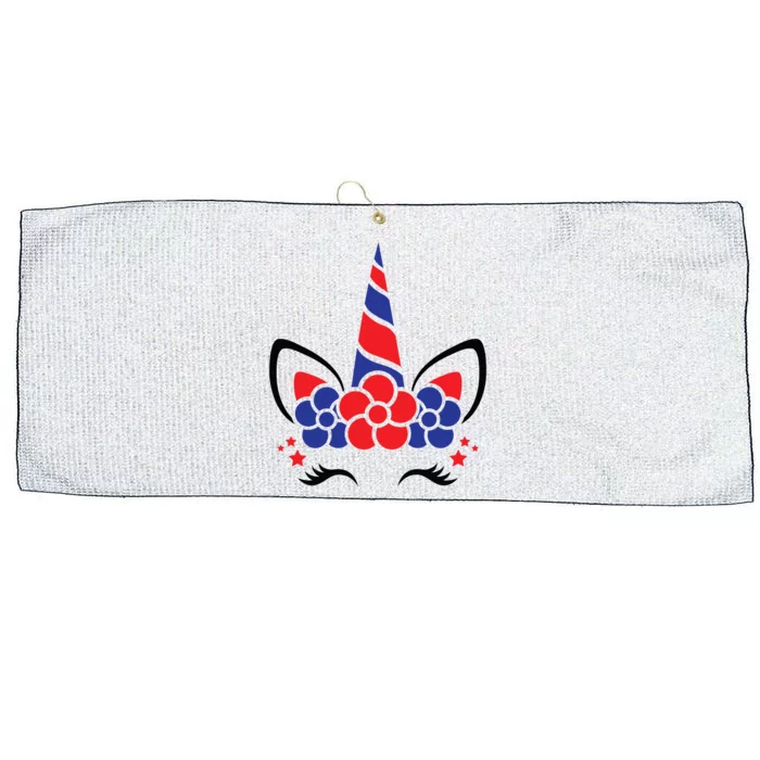 Unicorn 4th Of July Large Microfiber Waffle Golf Towel