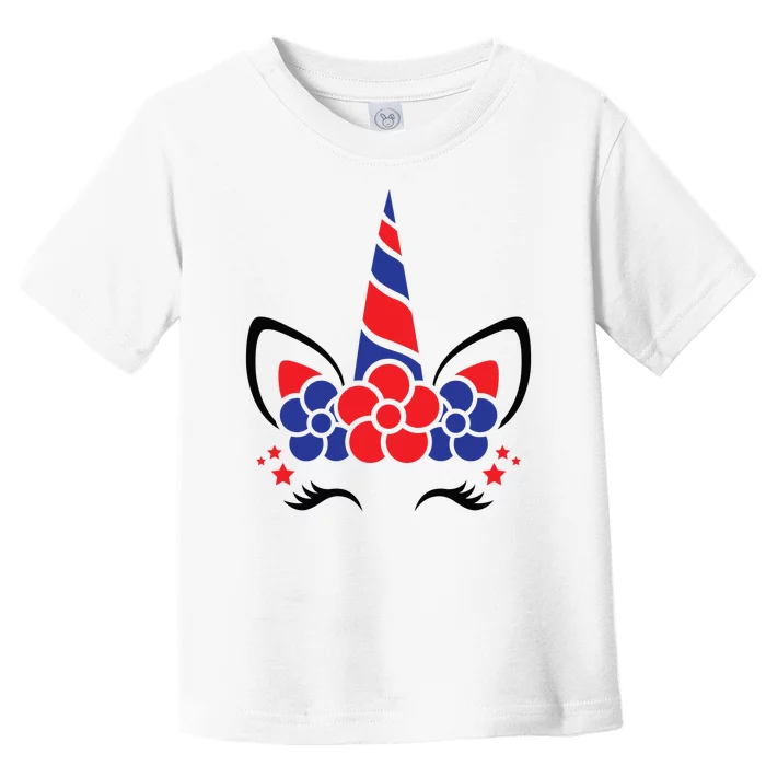 Unicorn 4th Of July Toddler T-Shirt