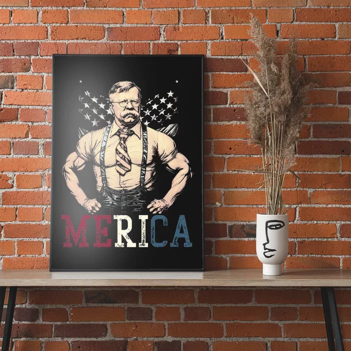 Usa 4th Of July Teddy Roosevelt Poster