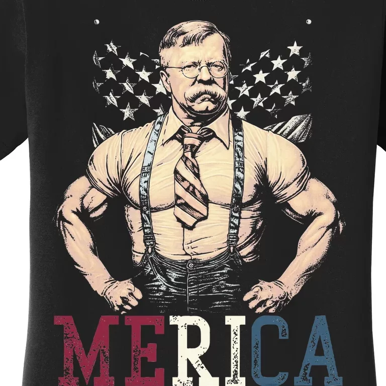 Usa 4th Of July Teddy Roosevelt Women's T-Shirt