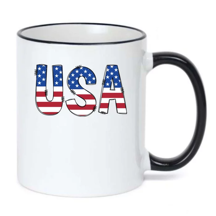 Usa 4th Of July Independce Day Black Color Changing Mug