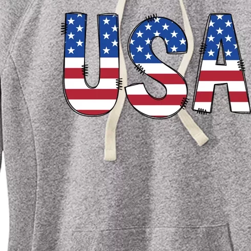 Usa 4th Of July Independce Day Women's Fleece Hoodie