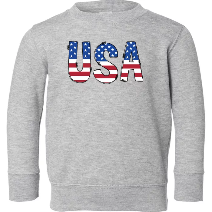 Usa 4th Of July Independce Day Toddler Sweatshirt