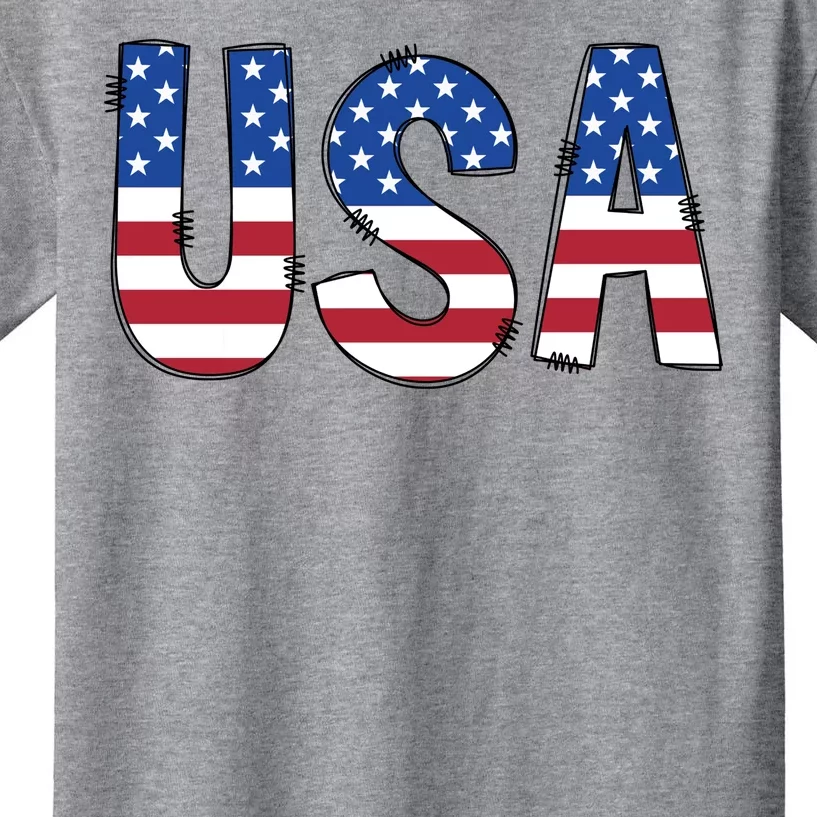 Usa 4th Of July Independce Day Kids T-Shirt