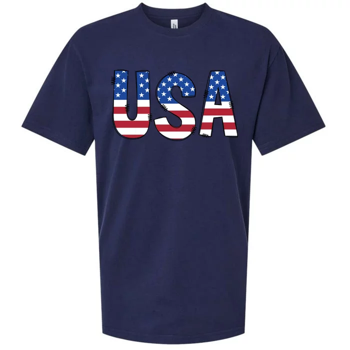 Usa 4th Of July Independce Day Sueded Cloud Jersey T-Shirt