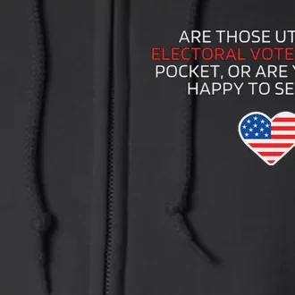 UtahS 6 Electoral Votes U.S. Politics Humorous Full Zip Hoodie