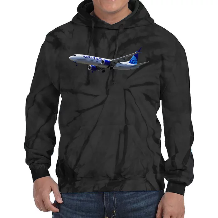 UAL 737 MAX 9 Tie Dye Hoodie