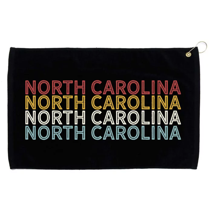 USA 70's State Retro Vintage North Carolina Grommeted Golf Towel