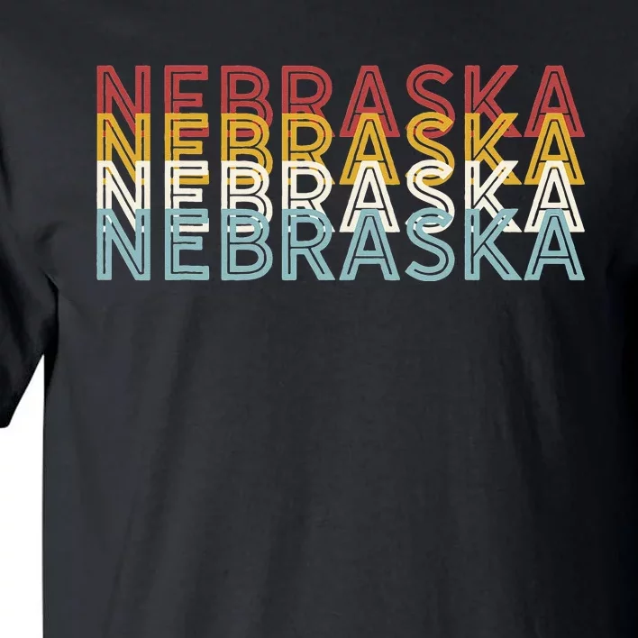 USA 70's State Retro Vintage Nebraska Tall T-Shirt