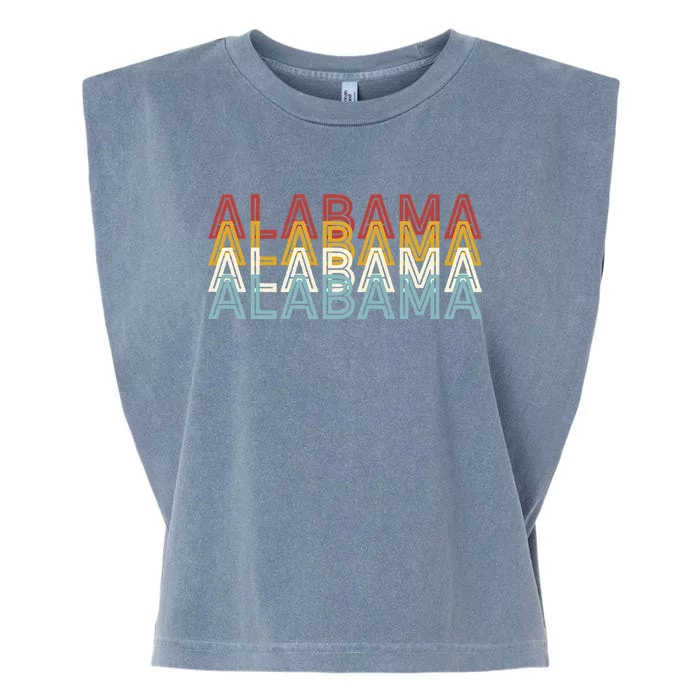 Usa 70S State Retro Vintage Alabama Garment-Dyed Women's Muscle Tee