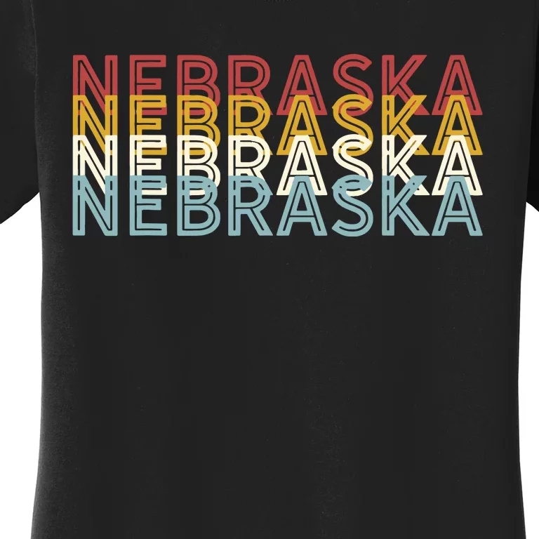 Usa 70s State Retro Vintage Nebraska Women's T-Shirt