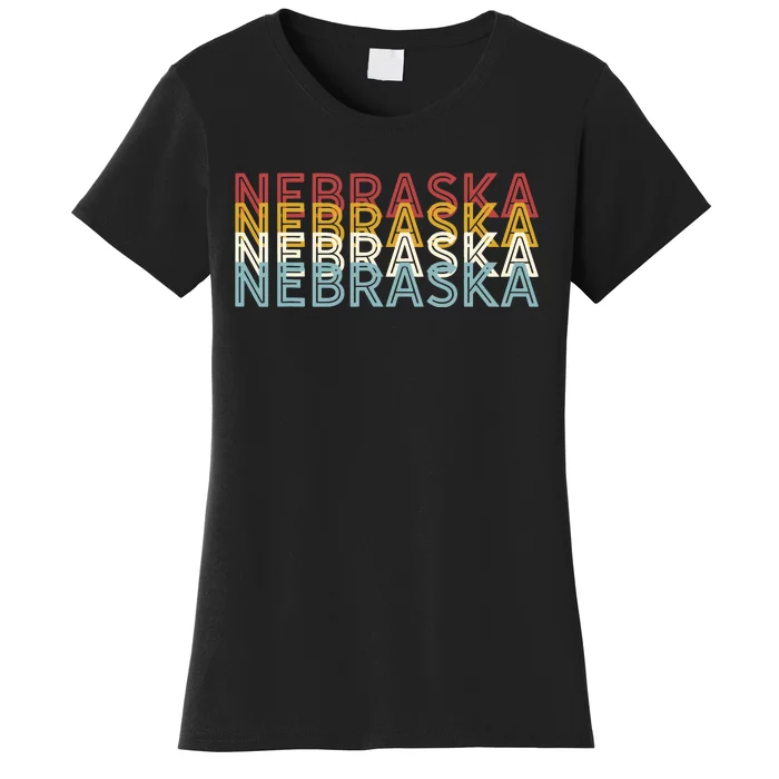 Usa 70s State Retro Vintage Nebraska Women's T-Shirt