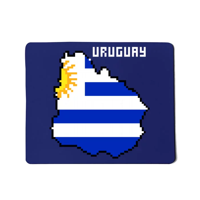 Uruguay 8 Bit Pixelated Mousepad