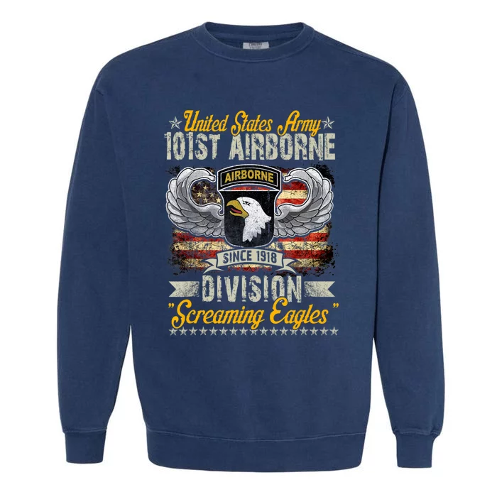 U.S Army 101St Airborne Division Veteran Veterans Day Garment-Dyed Sweatshirt