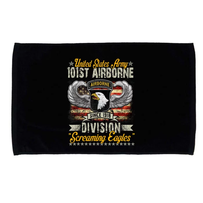 US Army 101ST Airborne Division Soldier Veteran Apparel Microfiber Hand Towel