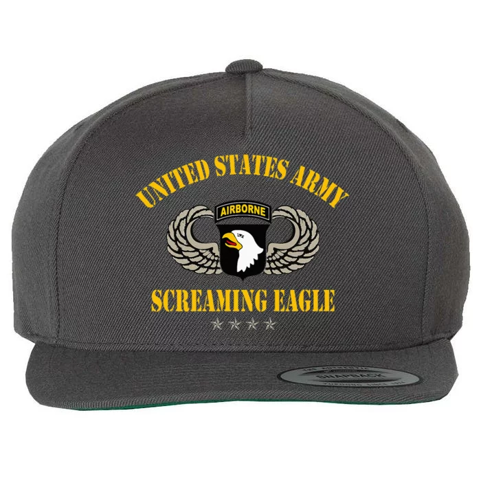 U.S Army 101st Airborne Screaming Eagle Veterans Day Wool Snapback Cap