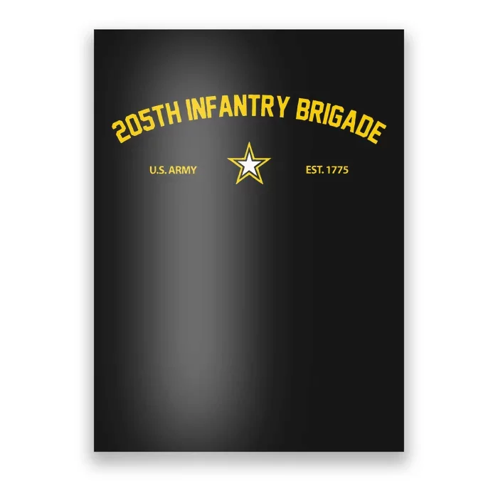 U.S Army 205th Infantry Brigade Poster