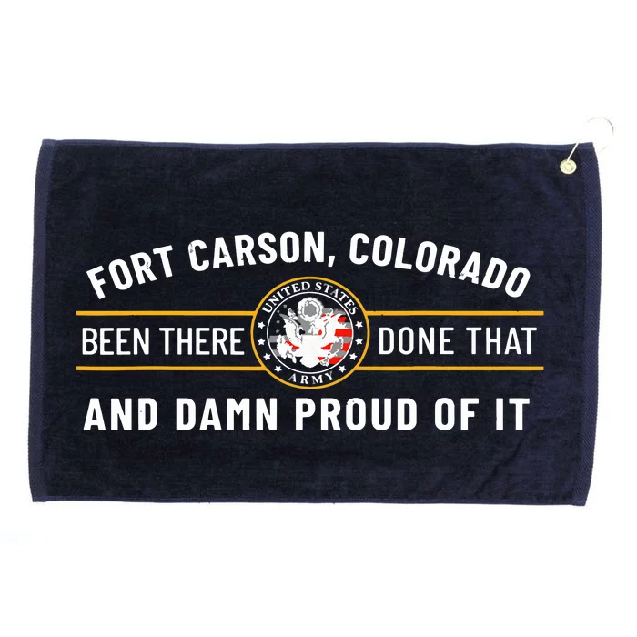 Us Army 4th Infantry Division Fort Carson Colorado Veteran Grommeted Golf Towel