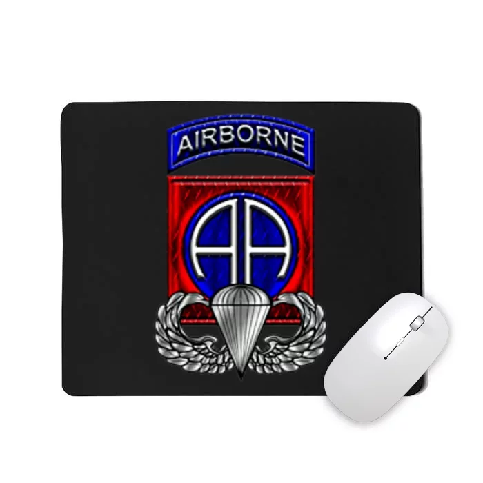 U.S Army 82nd Airborne Division Paratrooper Veteran Vintage Mousepad