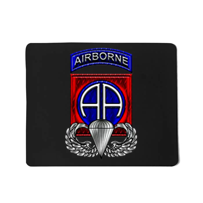 U.S Army 82nd Airborne Division Paratrooper Veteran Vintage Mousepad