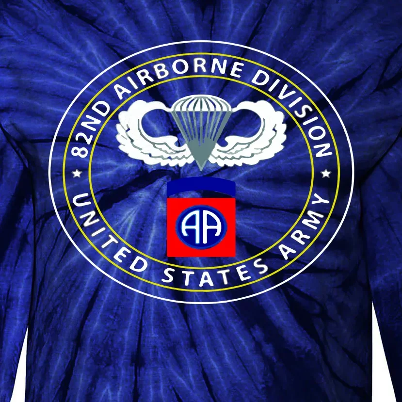 US Army 82nd AIRBORNE Division Veteran Tie-Dye Long Sleeve Shirt