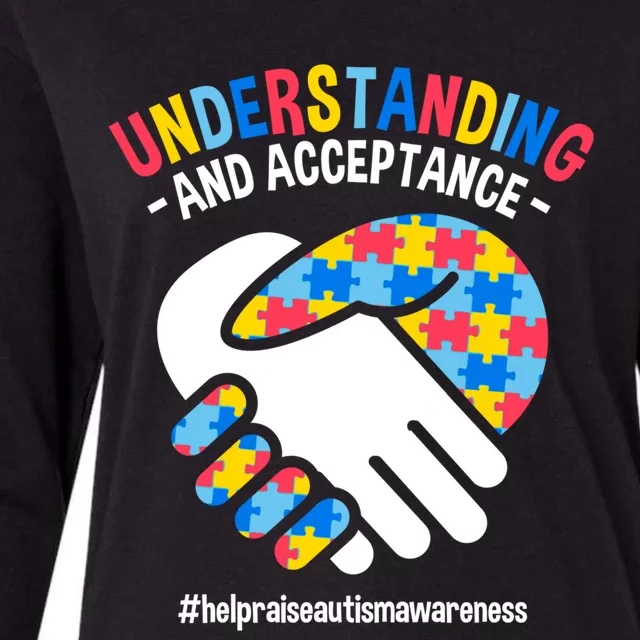 Understanding And Acceptance Autism Awareness Great Gift Womens Cotton Relaxed Long Sleeve T-Shirt