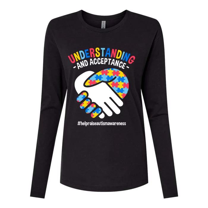 Understanding And Acceptance Autism Awareness Great Gift Womens Cotton Relaxed Long Sleeve T-Shirt