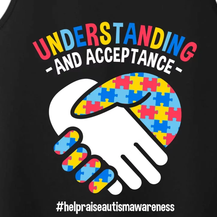 Understanding And Acceptance Autism Awareness Great Gift Performance Tank