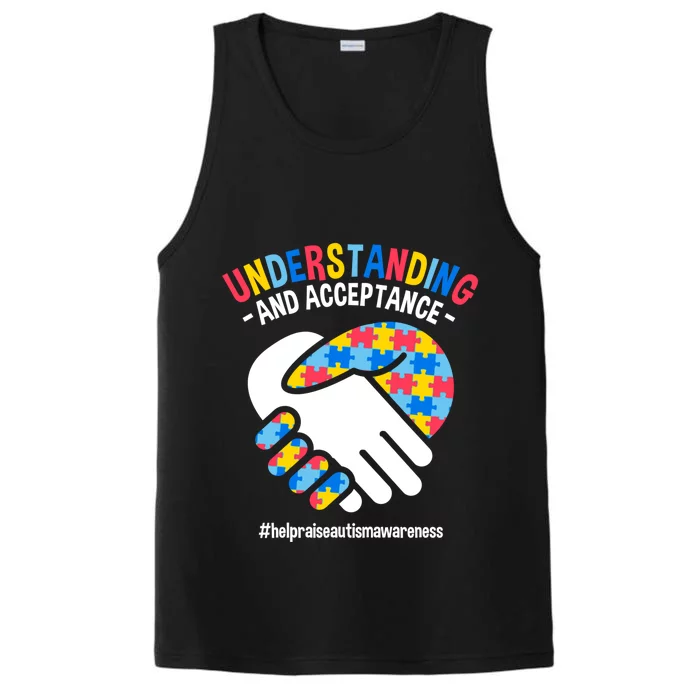 Understanding And Acceptance Autism Awareness Great Gift Performance Tank