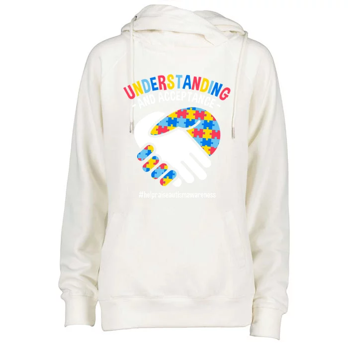 Understanding And Acceptance Autism Awareness Great Gift Womens Funnel Neck Pullover Hood