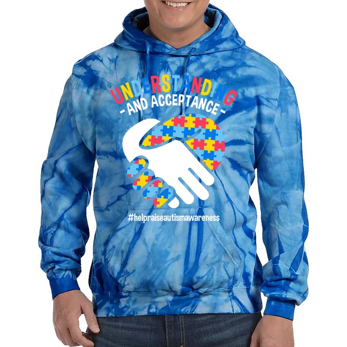 Understanding And Acceptance Autism Awareness Great Gift Tie Dye Hoodie