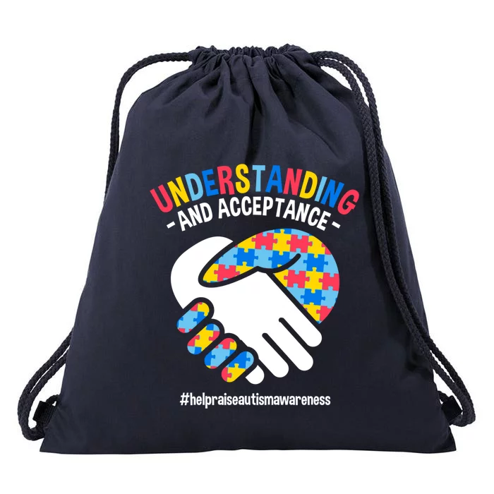 Understanding And Acceptance Autism Awareness Great Gift Drawstring Bag