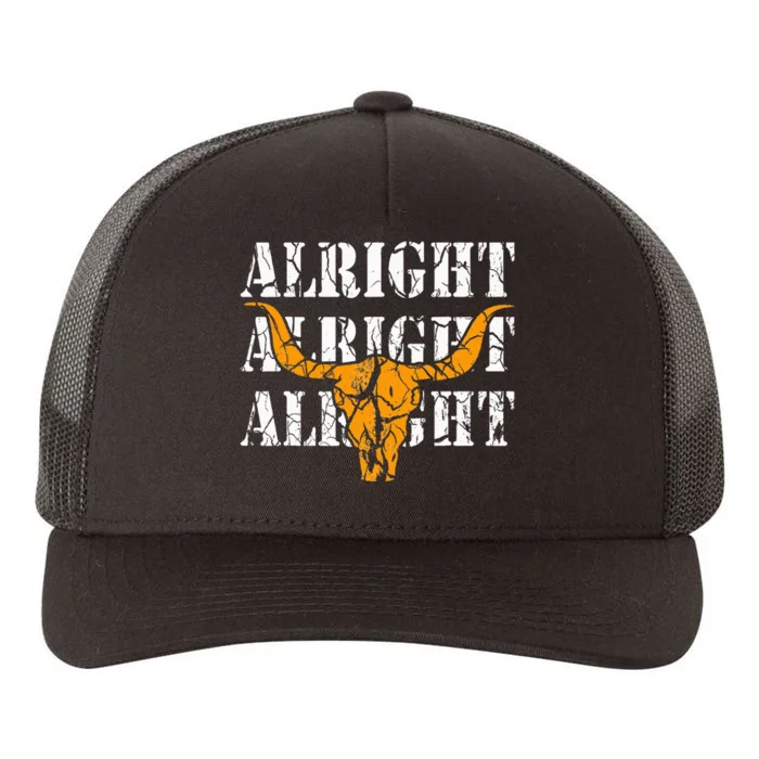 USA Alright Alright Alright Texas Pride Yupoong Adult 5-Panel Trucker Hat